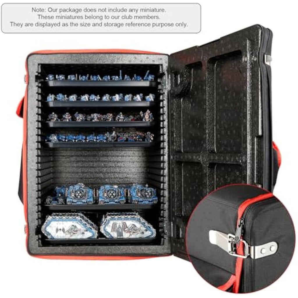 Jucoci Miniatures Storage Case | Tabletop Wargaming Figure Transport Box
