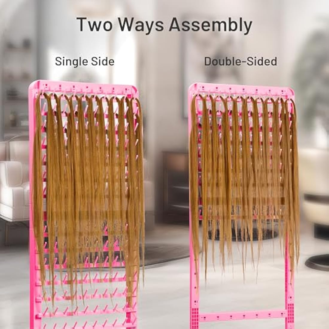 Jolof Store 160 Peg Braiding Hair Rack | Adjustable Movable Braid Stand