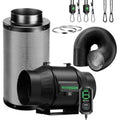 VIVOSUN AeroZesh T6 6" Inline Duct Fan & Carbon Filter Grow Tent Ventilation