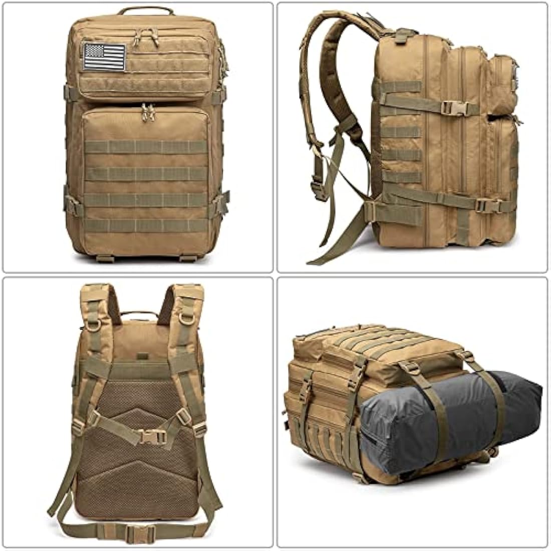 G4Free 40L Tactical Molle Backpack – Durable 1000D Hiking Assault Pack