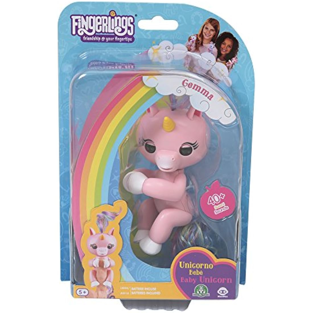 Wowwee Fingerlings Interactive Unicorn Toy - Gigi, Gemma, Alika Assorted