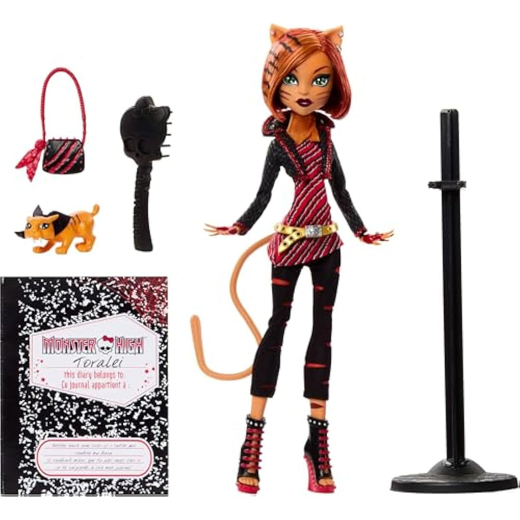 Monster High Toralei Creeproduction Doll with Pet Sweet Fangs