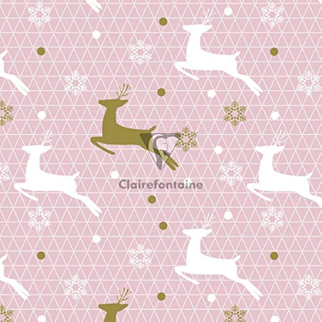 Clairefontaine Excellia Christmas Gift Wrapping Paper - 10 Rolls, 5x0.70m