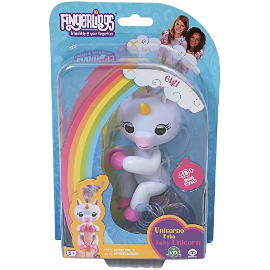 Wowwee Fingerlings Interactive Unicorn Toy - Gigi, Gemma, Alika Assorted