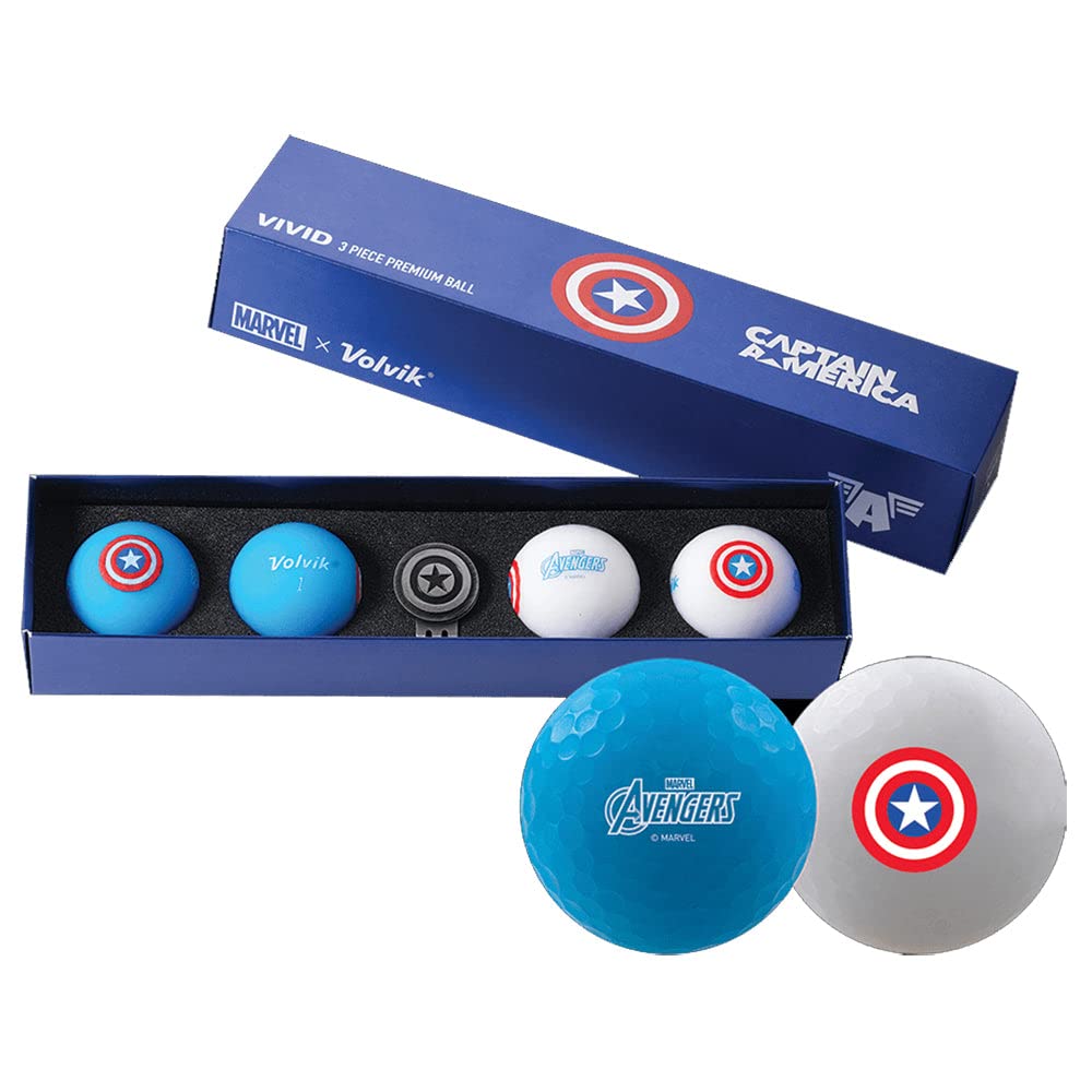 Volvik x Marvel Iron Man 2.0 Golf Gift Set | 4 Matte Vivid Balls