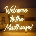 Horseneon Welcome to The Madhouse LED Neon Sign | Acrylic Wall Decor