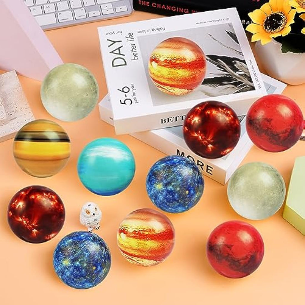 Squeeze Stress Balls – 12pc Planet Sensory Fidget Toys