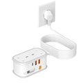 BEVA UK to European Plug Adapter – 2 Way Travel Lead with USB-C Cable