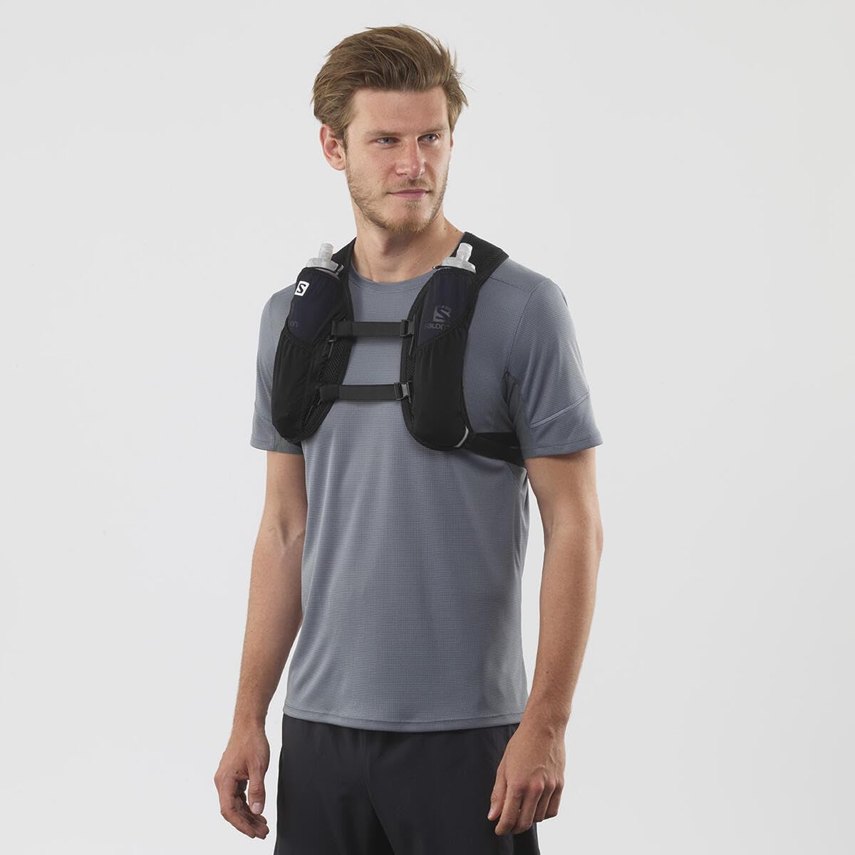 Salomon Agile 2 Hydration Vest – Reflective Trail Running Pack, Black