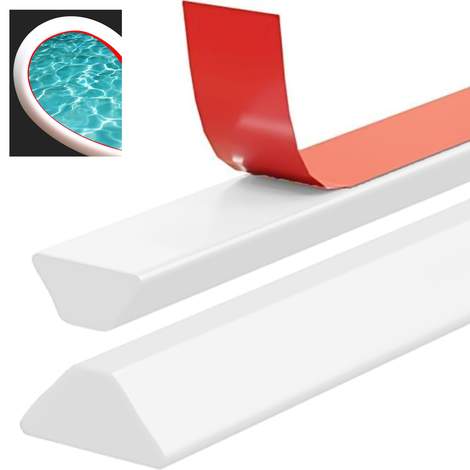 Jolof Store 2M Silicone Shower Water Barrier – T-Shape Splash Guard Strip
