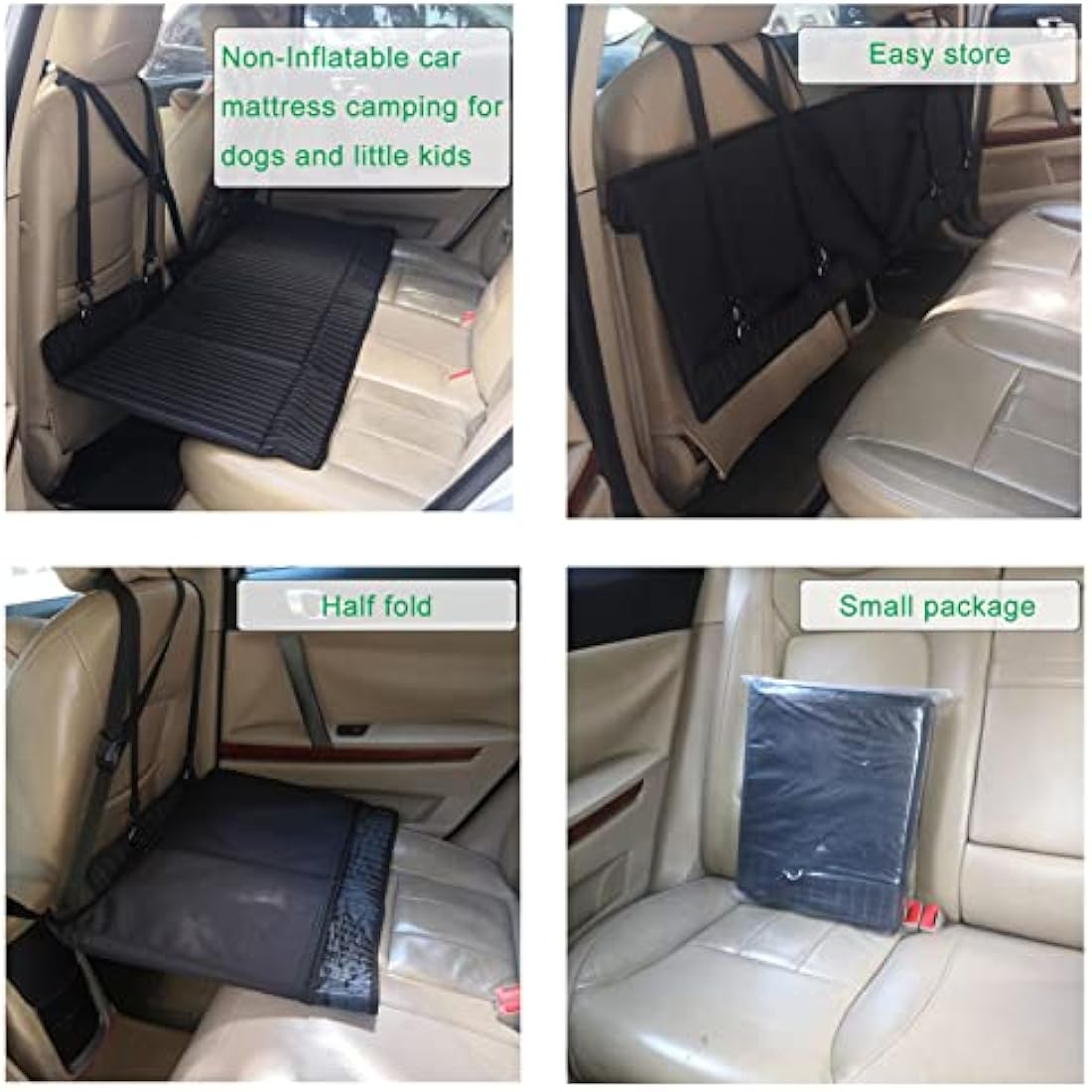 YMETECH Non-Inflatable Car Mattress – Foldable SUV Back Seat Extender