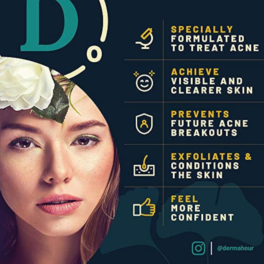 DermaHour Anti Acne Removal Cream | Oil Balancing Pore Minimizer - 40ml