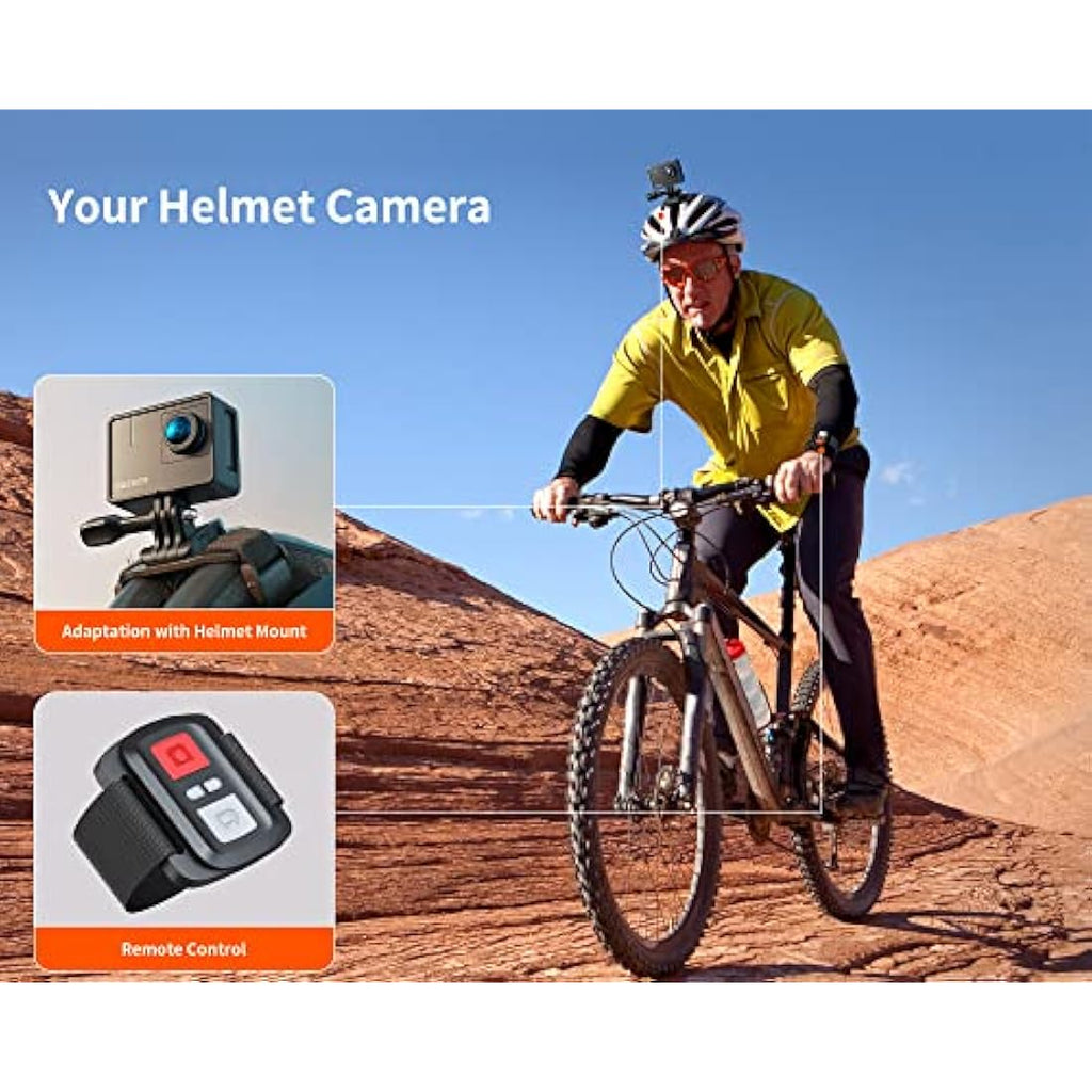 iZEEKER 4K Action Camera – 20MP Waterproof Underwater Helmet Cam