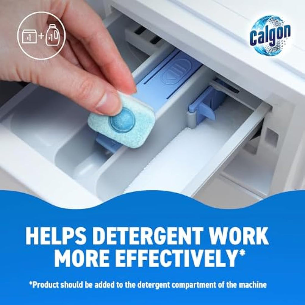 Calgon 4-in-1 Washing Machine Cleaner & Water Softener Tablets | 75 Count