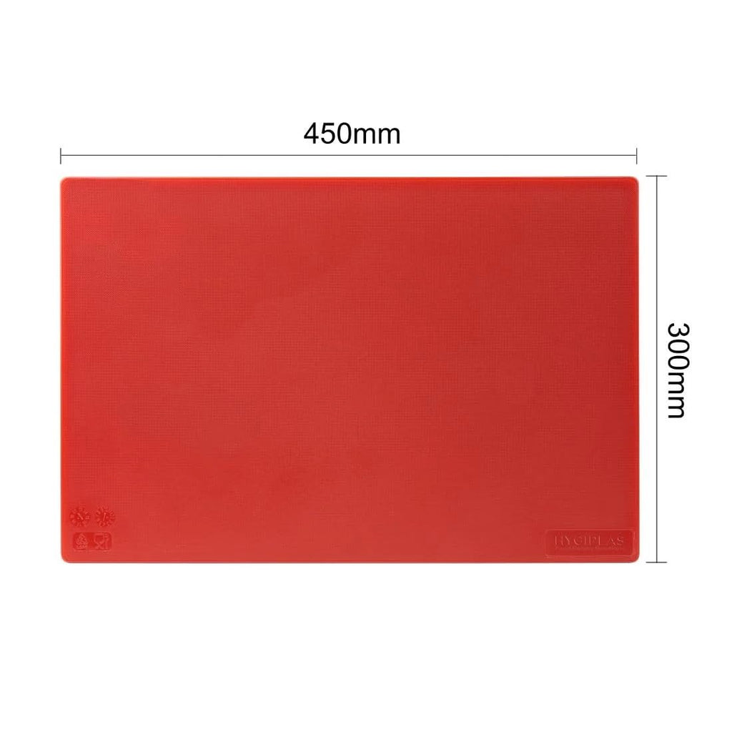 Hygiplas 6-Piece Colour-Coded Low Density Chopping Board Set – 455x305mm