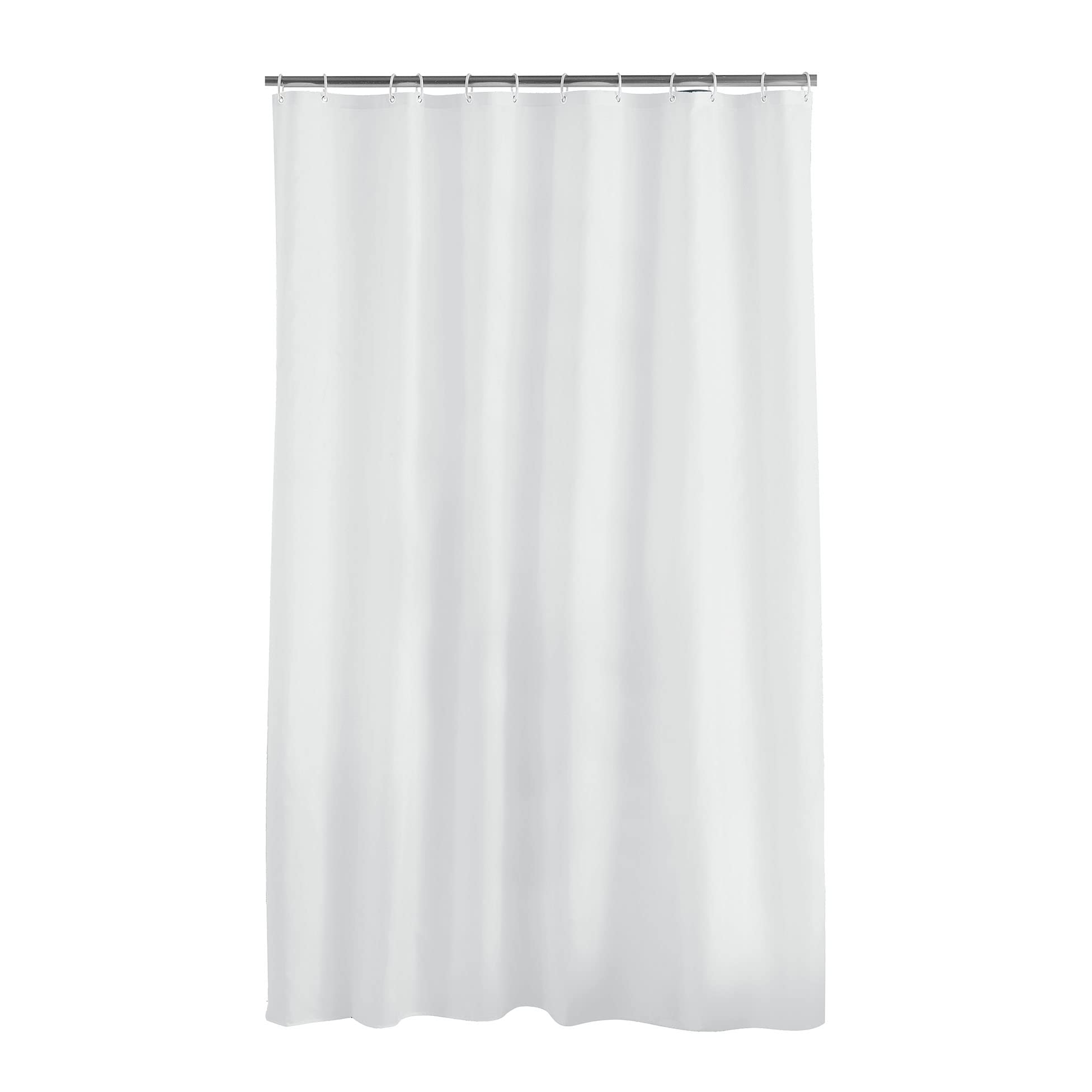 Douceur d'Intérieur Essencia White Polyester Shower Curtain | 180x200cm