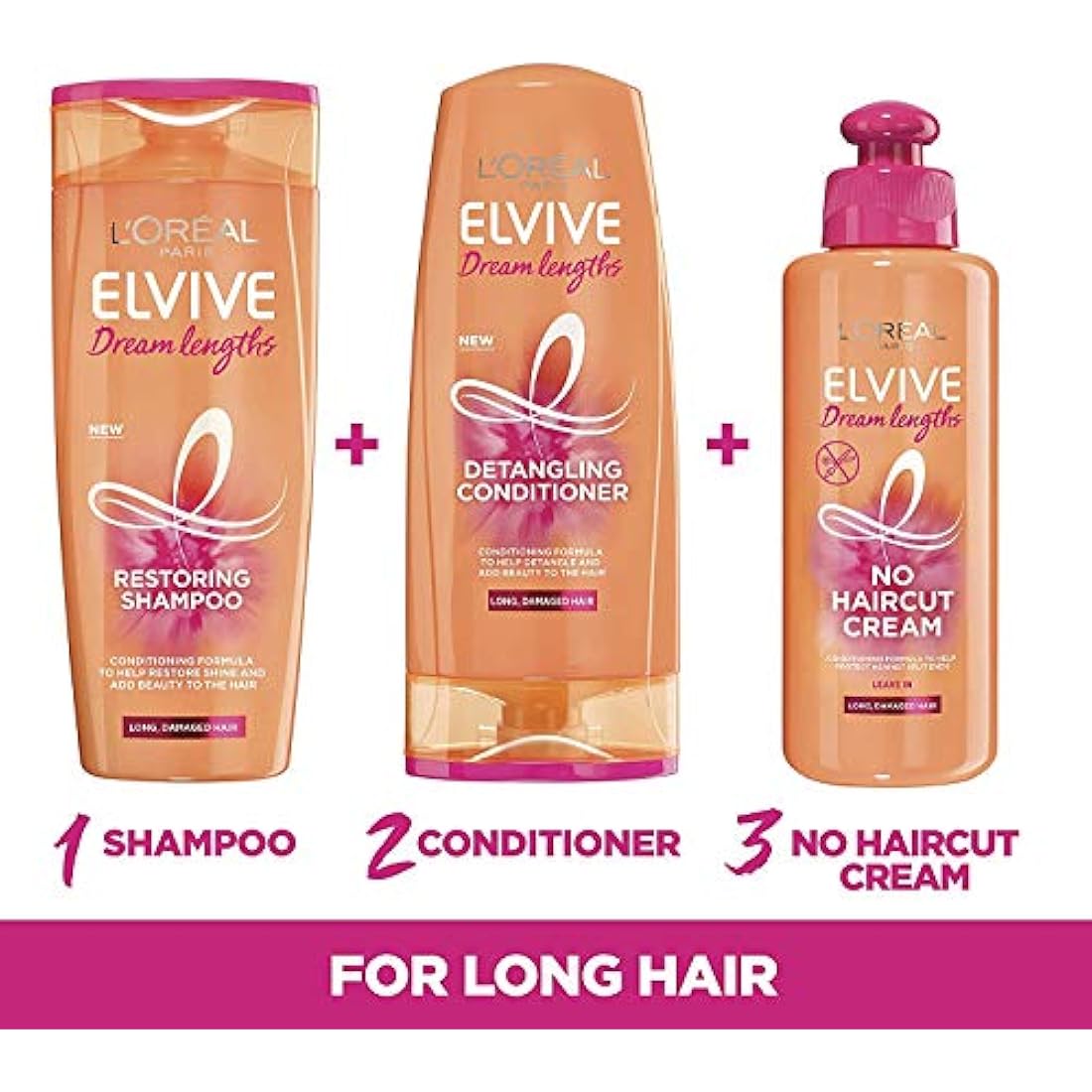 L'Oreal Paris Elvive Dream Lengths Keratin Conditioner for Long Hair - 400ml