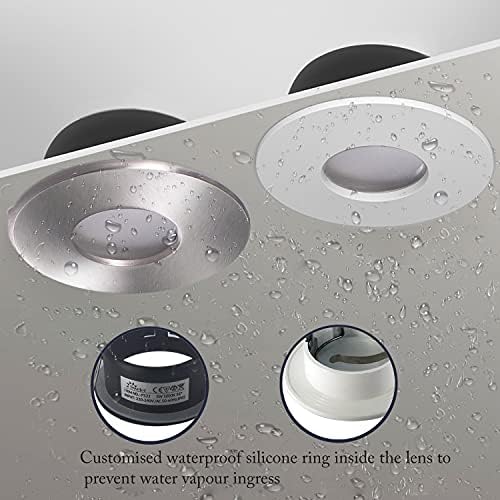 IP65 Waterproof LED Recessed Downlights | 5W GU10 4-Pack