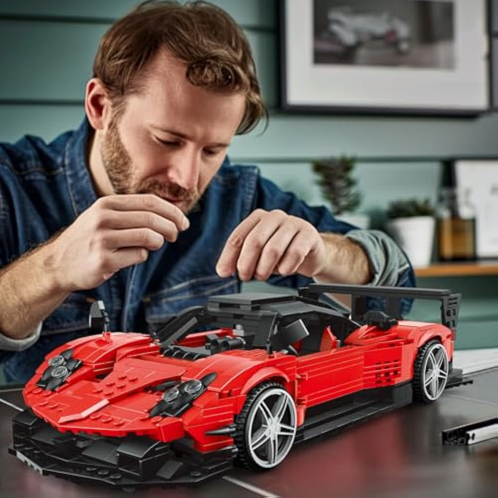 JMBricklayer Zonda R Supercar Building Set - 1278 Piece Racing Car Model