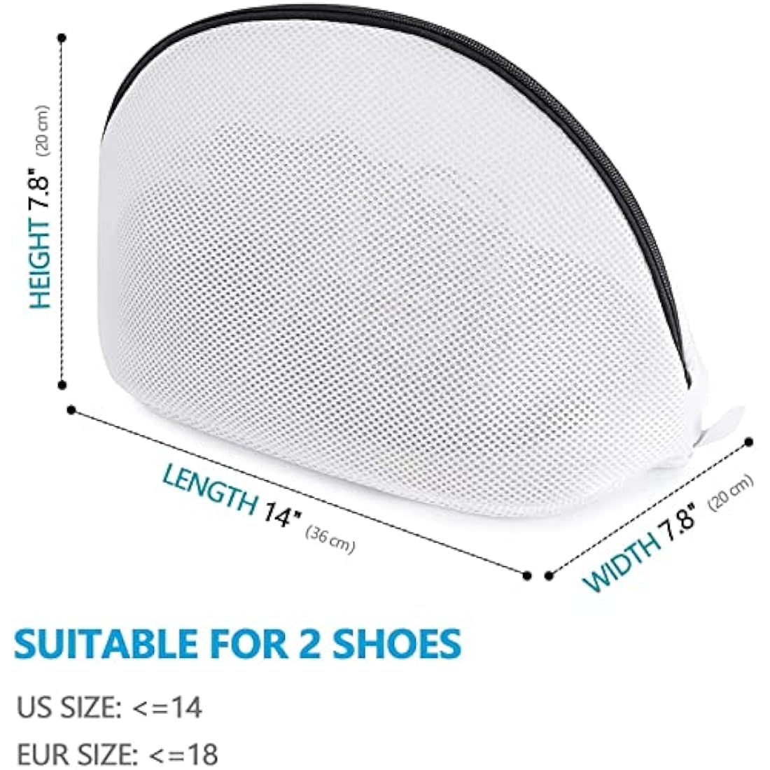Prezon Mesh Laundry Bag for Shoes and Sneakers – Durable 2-Pack Set