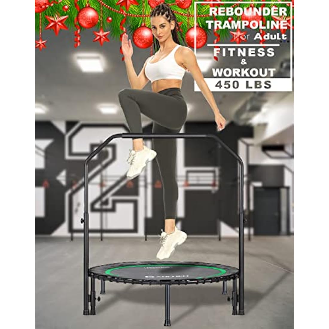 Jolof Store Mini Rebounder Trampoline – 200KG Heavy Duty Fitness