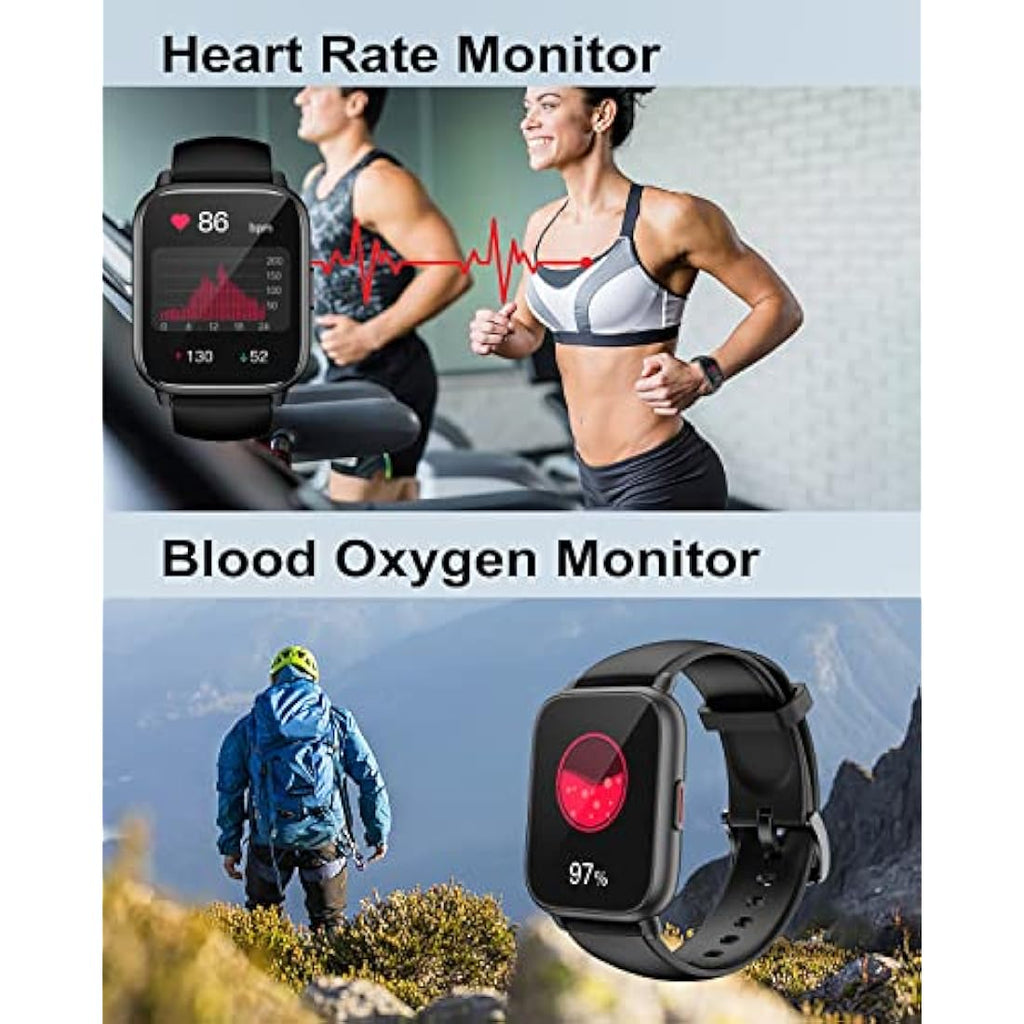 RUIMEN Smart Watch - 1.85" Fitness Tracker with Bluetooth Call & Heart Rate