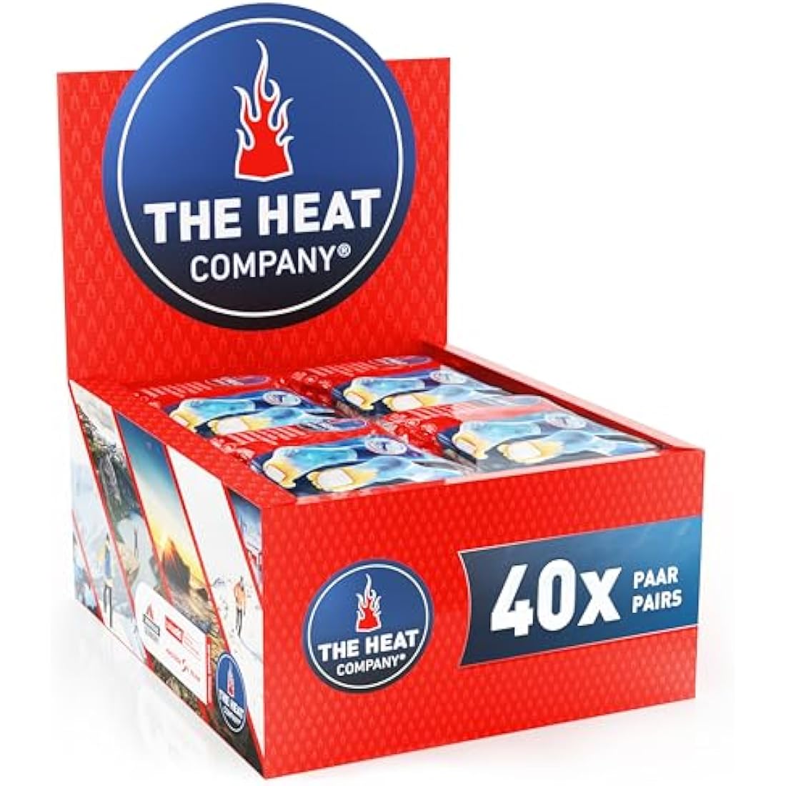 THE HEAT COMPANY Adhesive Toewarmers - 8 Hour Instant Foot Warmers