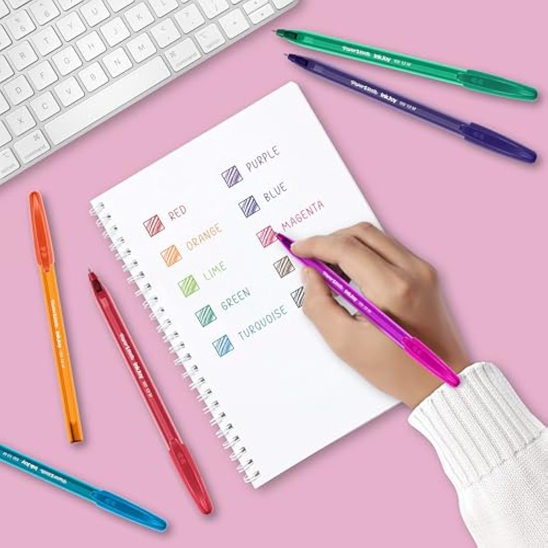 Paper Mate InkJoy 100ST Ballpoint Pens | Medium Point | Blue | 50 Count