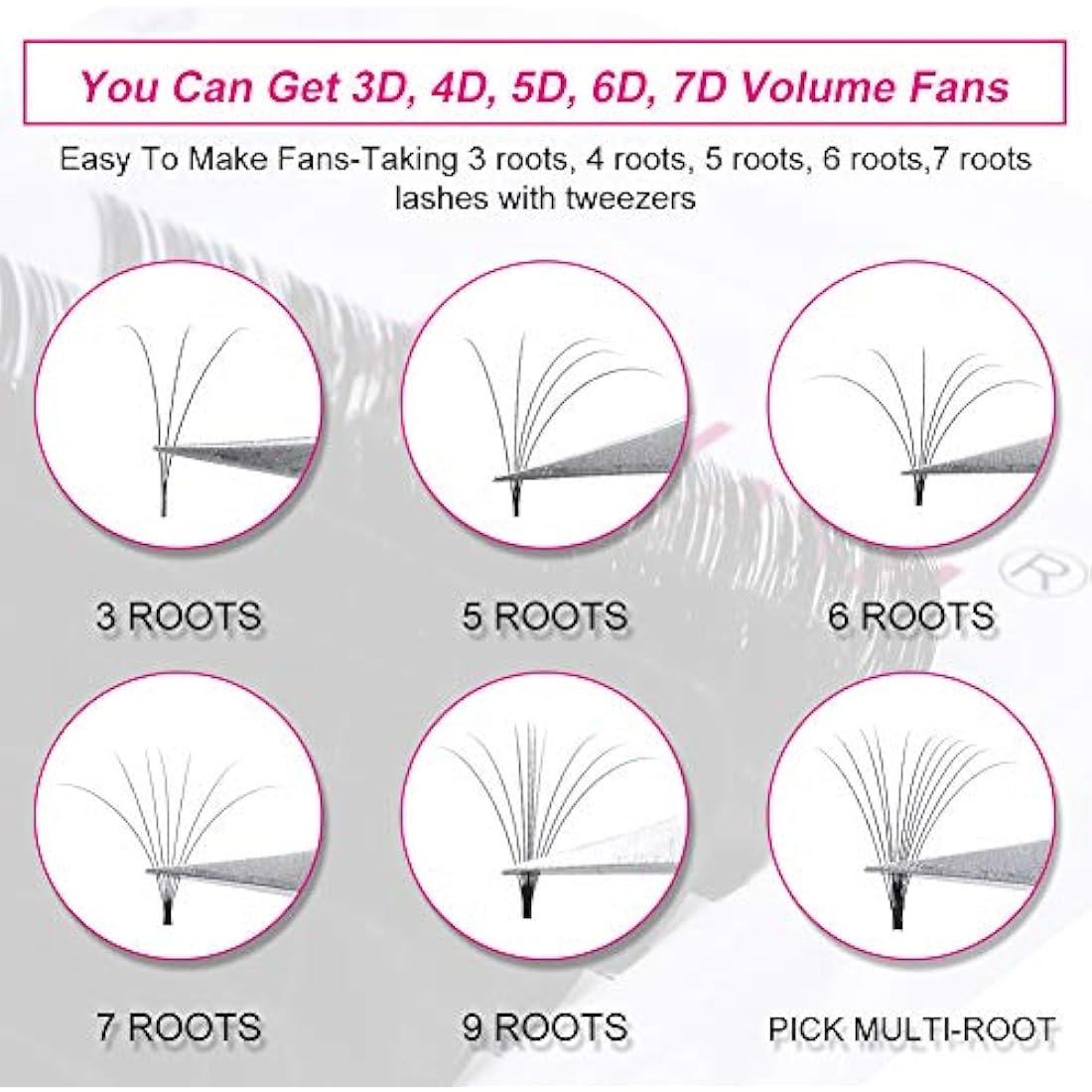 Fadlash Easy Fan Lashes – C Curl 0.07mm Mixed Russian Volume Silk Lashes