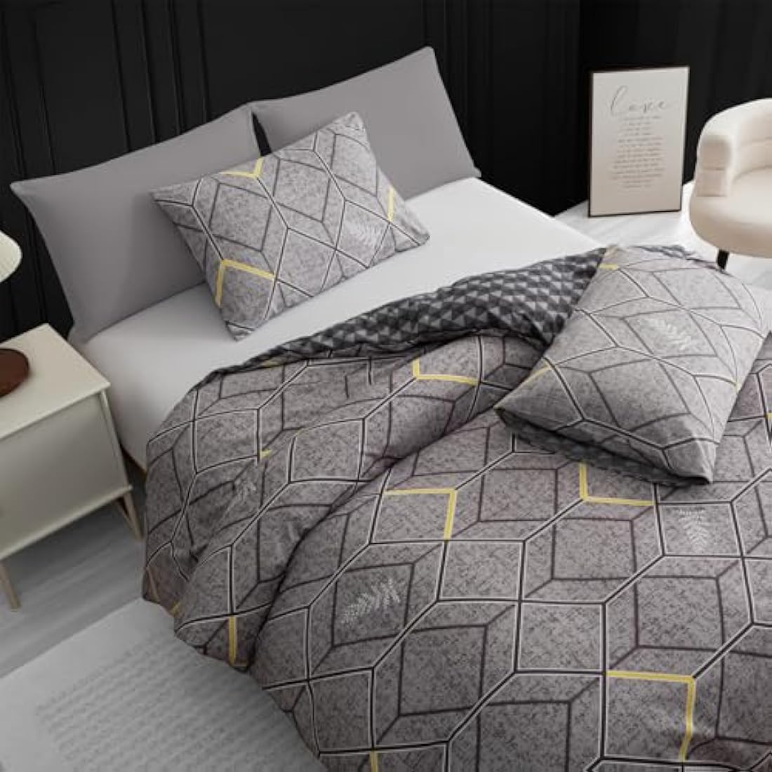 Lazzaro Double Duvet Set – Brushed Microfiber Bedding