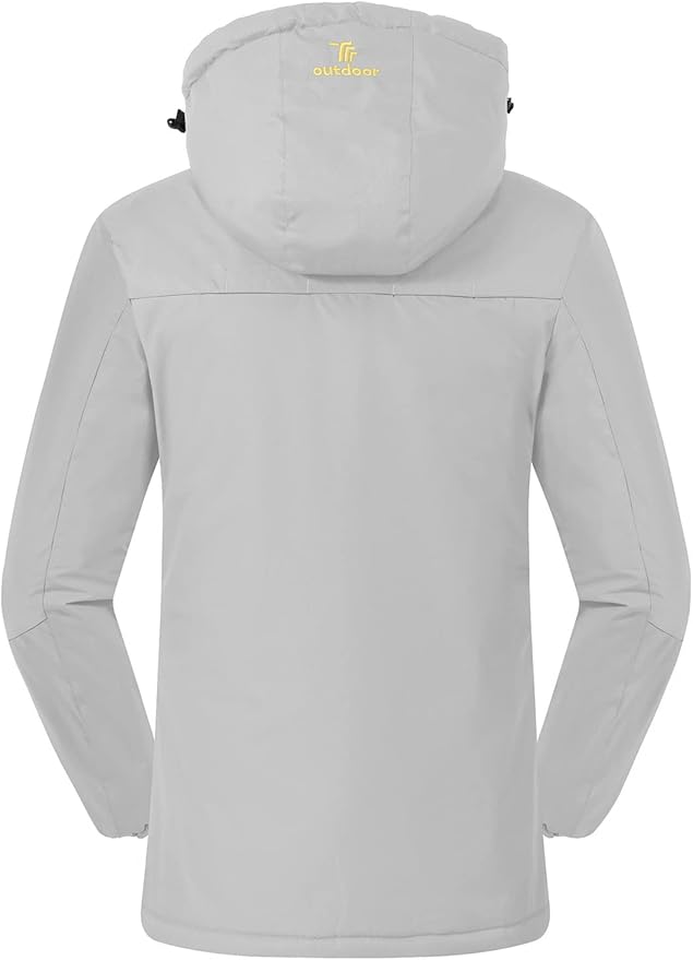 TBY Women's Waterproof Ski Jacket – Fleece Lined Winter Snow Coat, XL