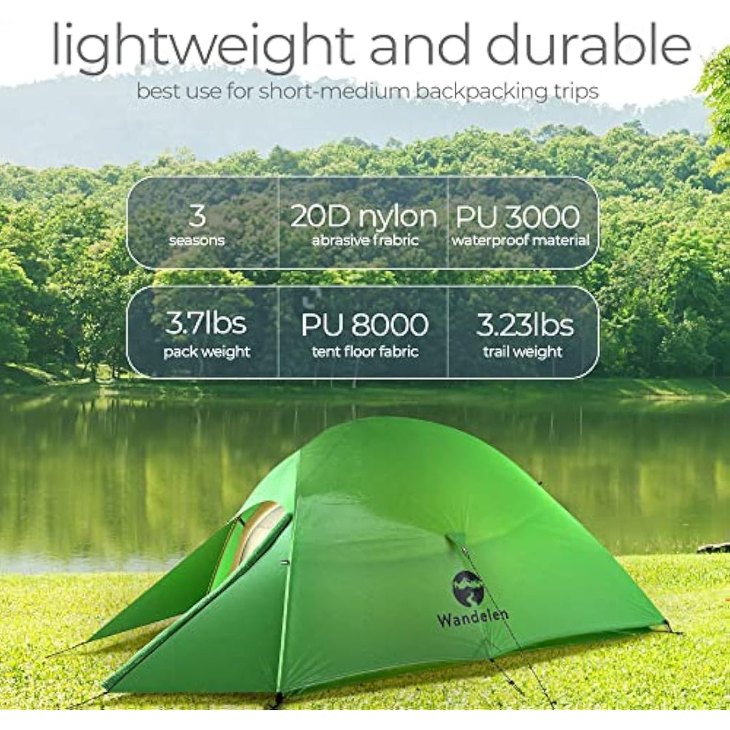 Wandelen Appalachian 2 Person Ultralight 3 Season Backpacking Tent
