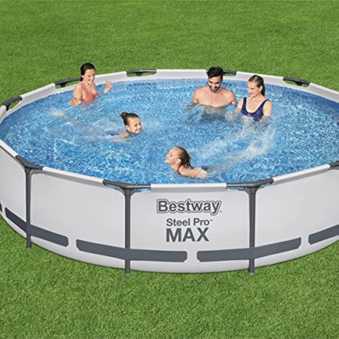 Bestway Steel Pro Round Above Ground Pool | 12ft x 30" Steel Frame