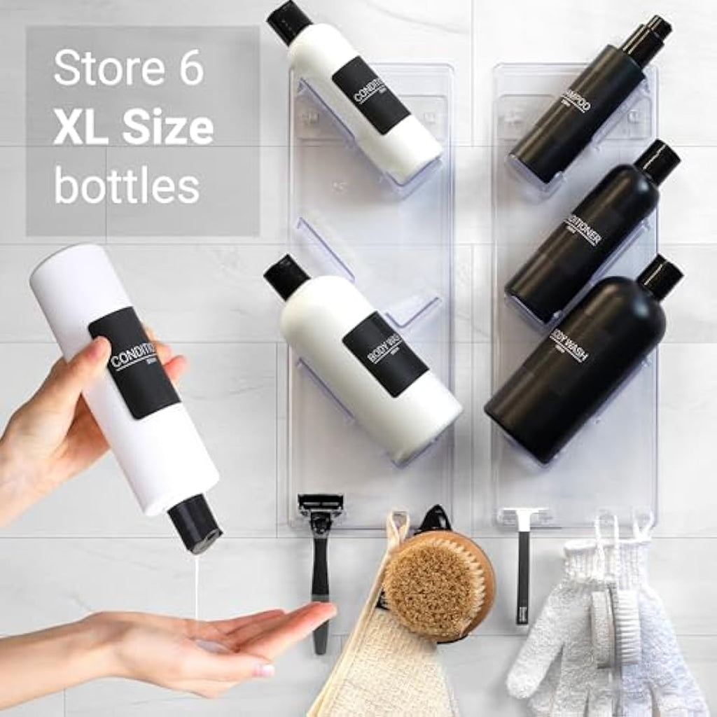 Jolof Store Shower Caddy 2-Pack | Rustproof Adhesive Bathroom Rack