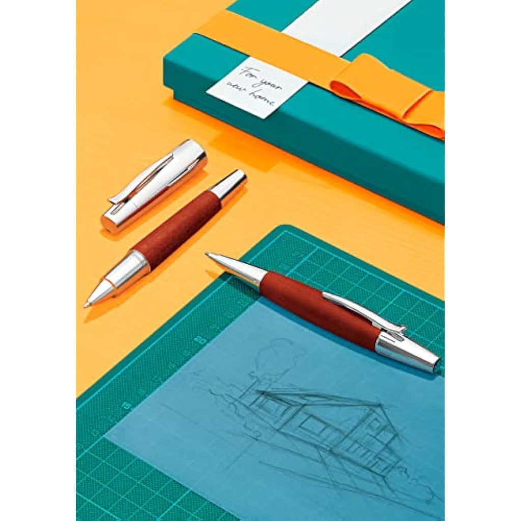 Jolof Store Mechanical Propelling Pencil – 1.4mm Pear Wood & Chrome