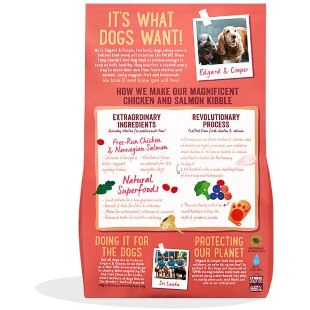 Edgard & Cooper Senior Grain Free Dog Food | Chicken & Salmon 7kg
