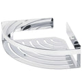 Tiger Caddy Corner Shower Basket | Chrome Stainless Steel Organizer