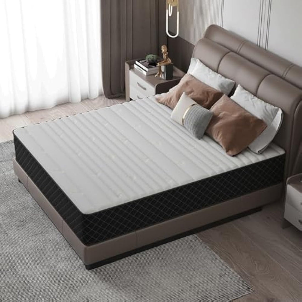 Molphit 10 Inch Hybrid Double Mattress | Memory Foam & Pocket Spring