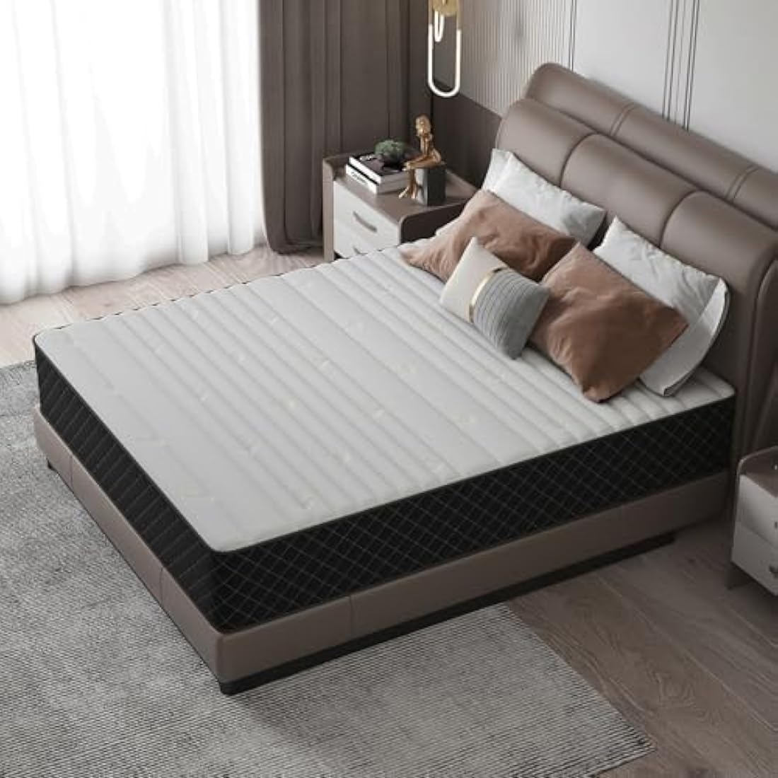 Molphit 10 Inch Hybrid Double Mattress | Memory Foam & Pocket Spring