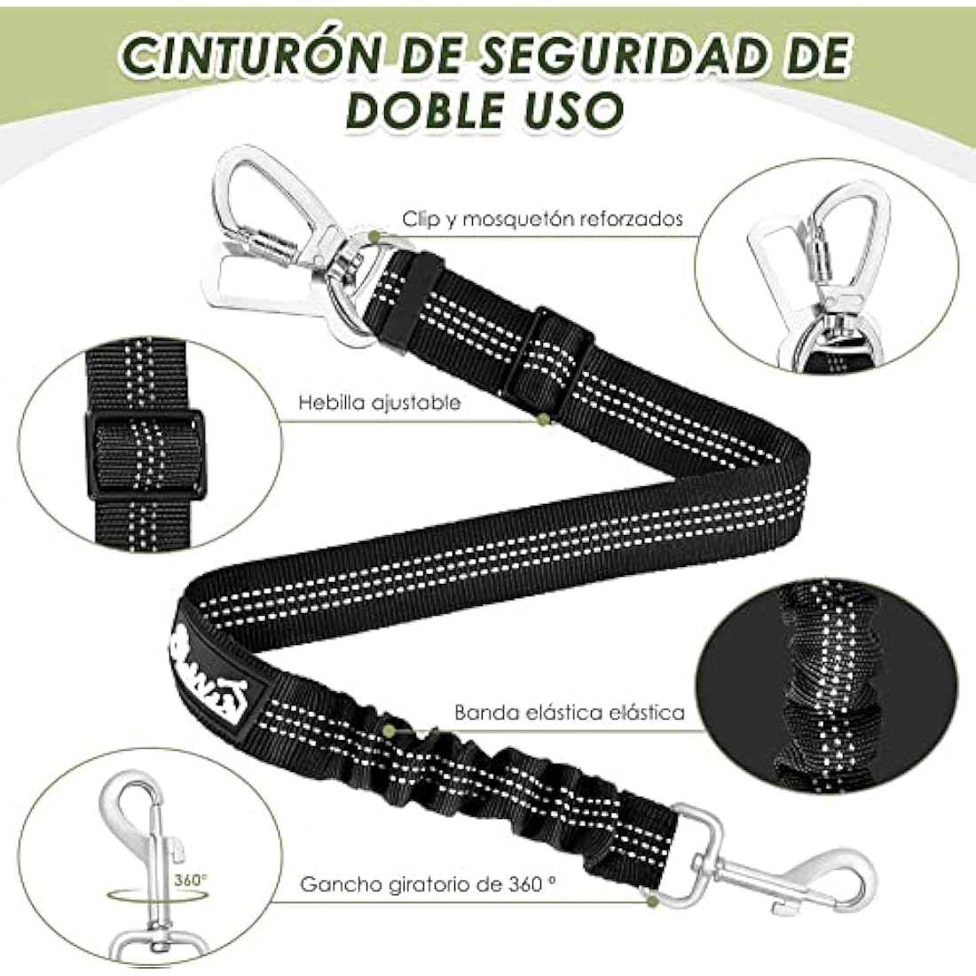 SlowTon Dog Car Harness and Seatbelt Set | Breathable Mesh Safety Vest