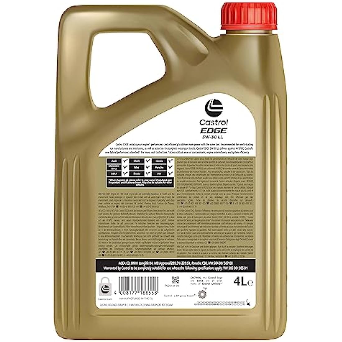 Castrol EDGE 5W-30 LL Full Synthetic Engine Oil - 4L Titanium FST