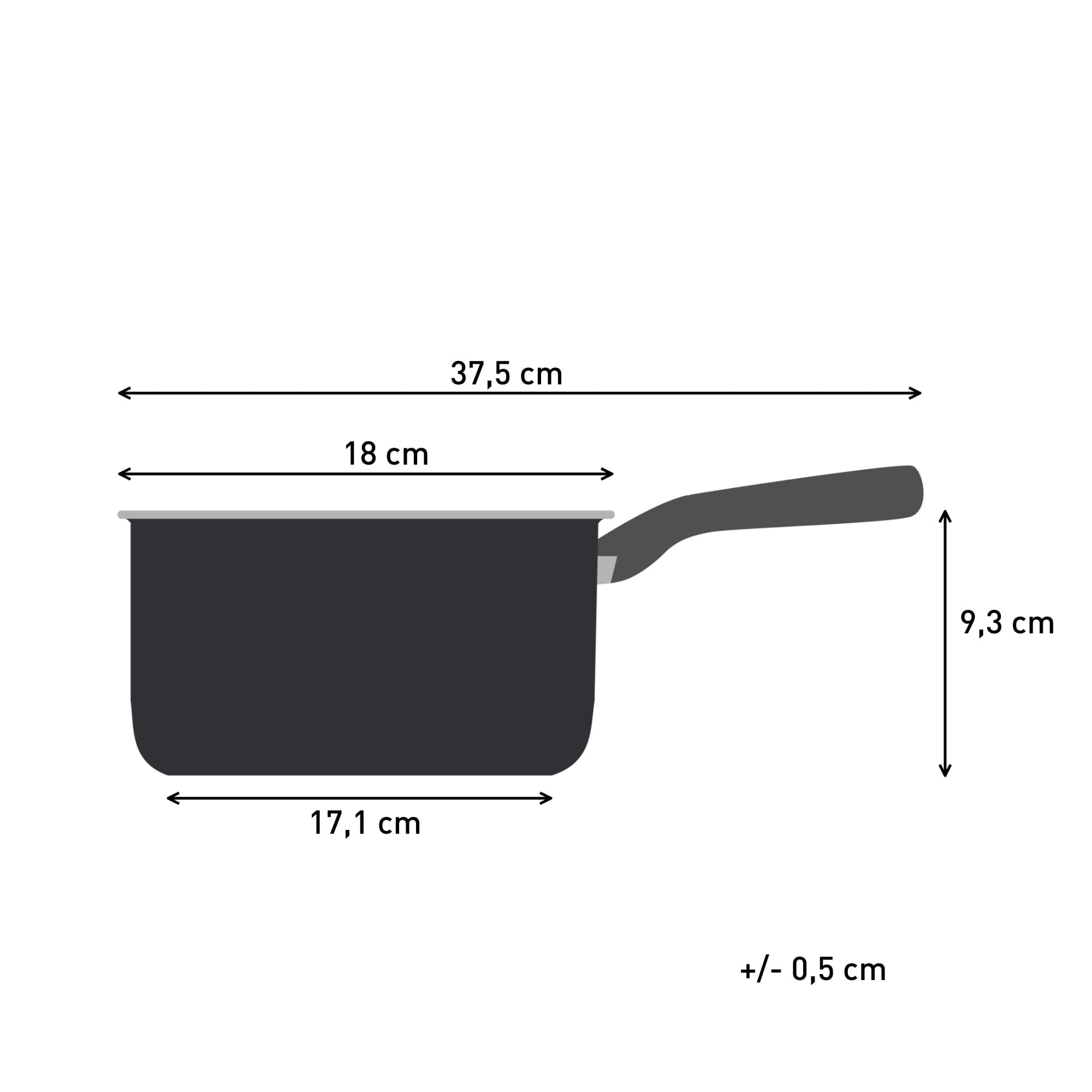 Tefal Titanium Stone Saucepan 18cm with Lid | Induction Non-Stick