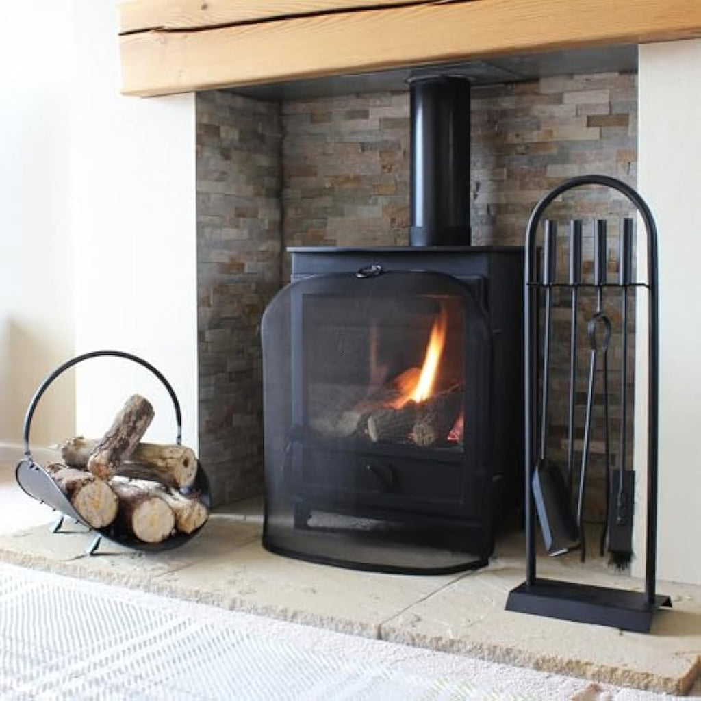 Jolof Store Black Cairngorn Spark Guard | Metal Fireplace Screen