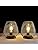 TRIROCKS Set of 2 Battery Operated Table Lamps – Metal Cage Lanterns