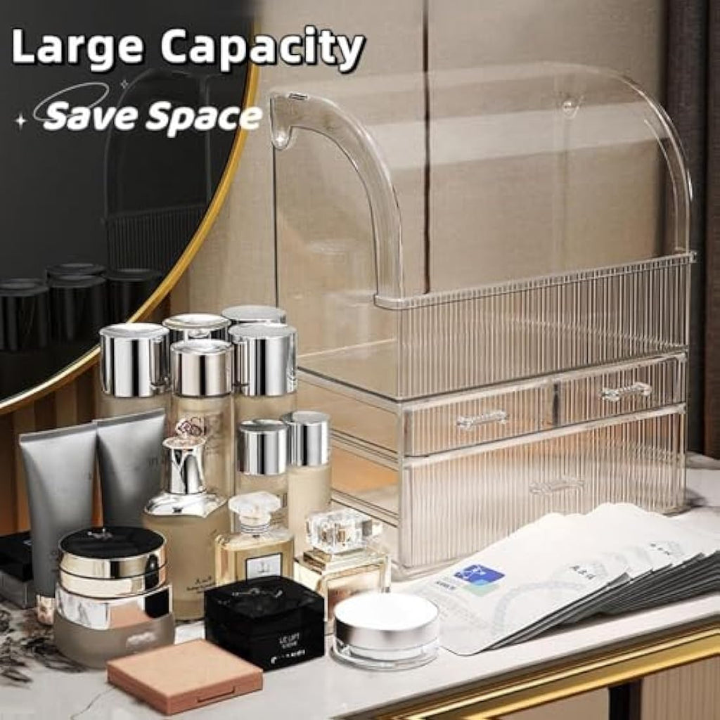 Makeup Organiser – XL Acrylic Cosmetic Storage Case