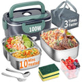 Jolof Store 100W Electric Heated Lunch Box – 3-in-1 Fast Heating, 1.5L