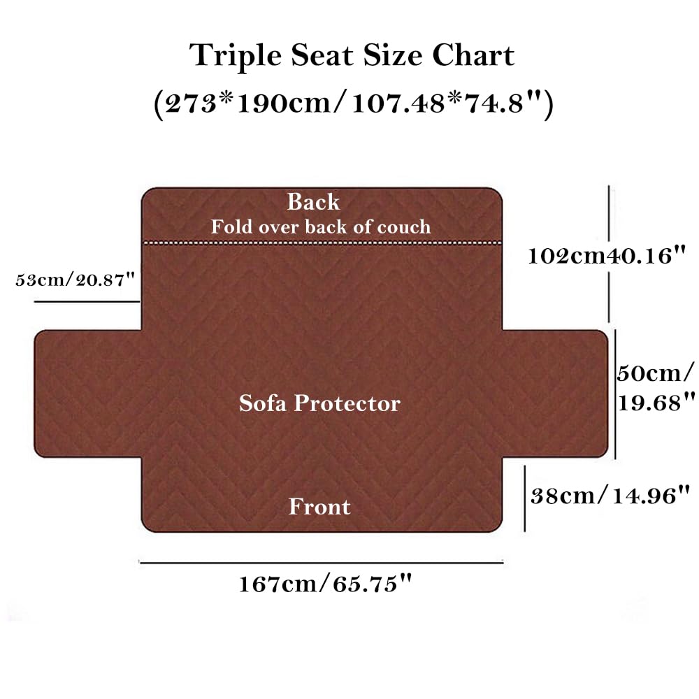 NUODWELL Non-Slip Recliner Chair Cover | Plush Washable Sofa Protector