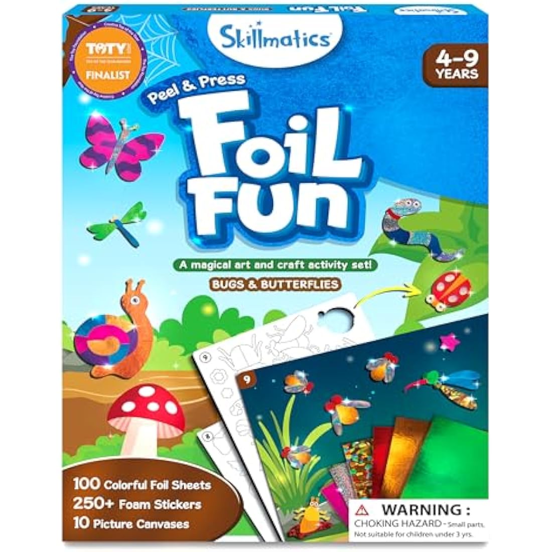 Skillmatics Foil Fun Bugs & Butterflies - Mess-Free Art Kit for Kids