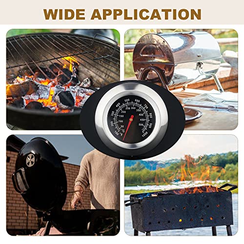 BBQ Thermometer Gauge | 3-Inch 1000F Charcoal Grill Smoker