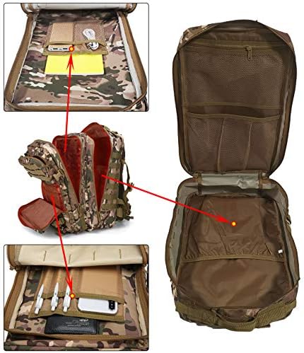 Doshwin 40L Military Tactical Backpack | Molle Camo Hiking Rucksack